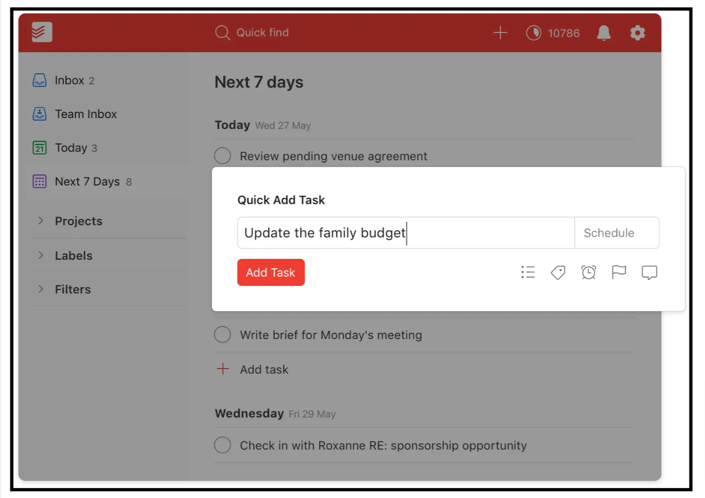 Task Organization by Project